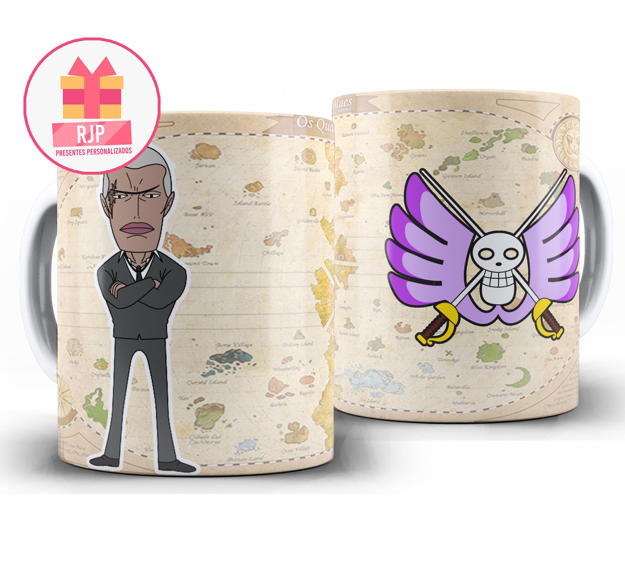 Caneca Anime - One Piece - Baroque Works - Mr 1